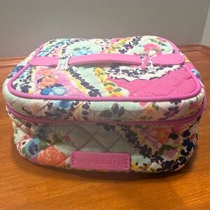 Vera Bradley Multicolor Floral Quilted Travel Jewelry Case